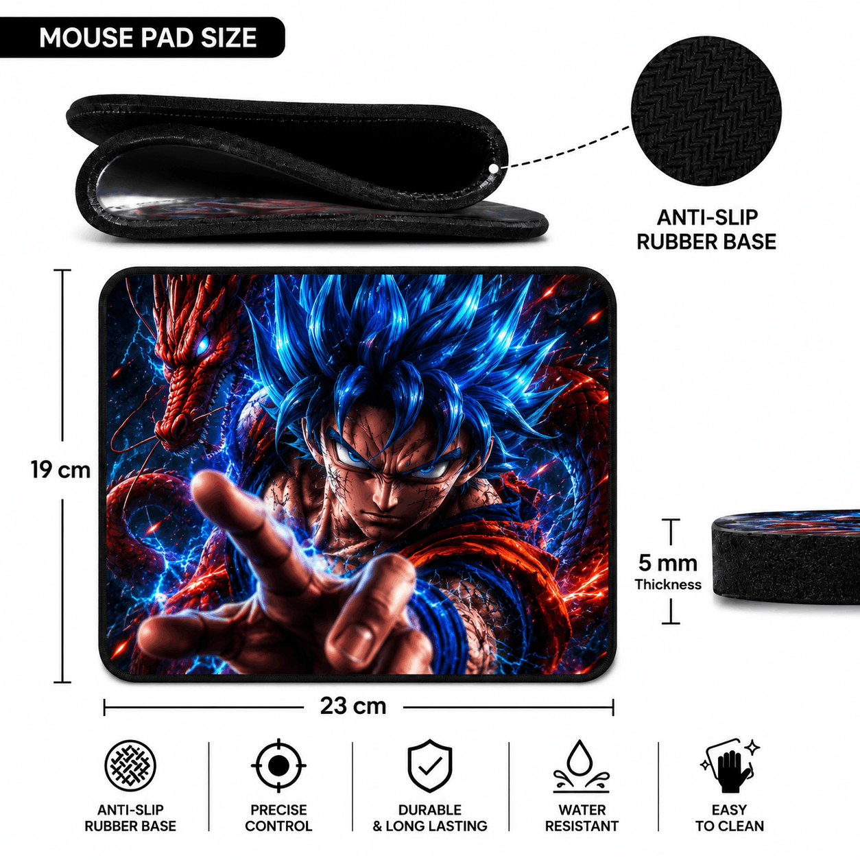 Premium Anime Gaming Mouse Pad | HeatX India