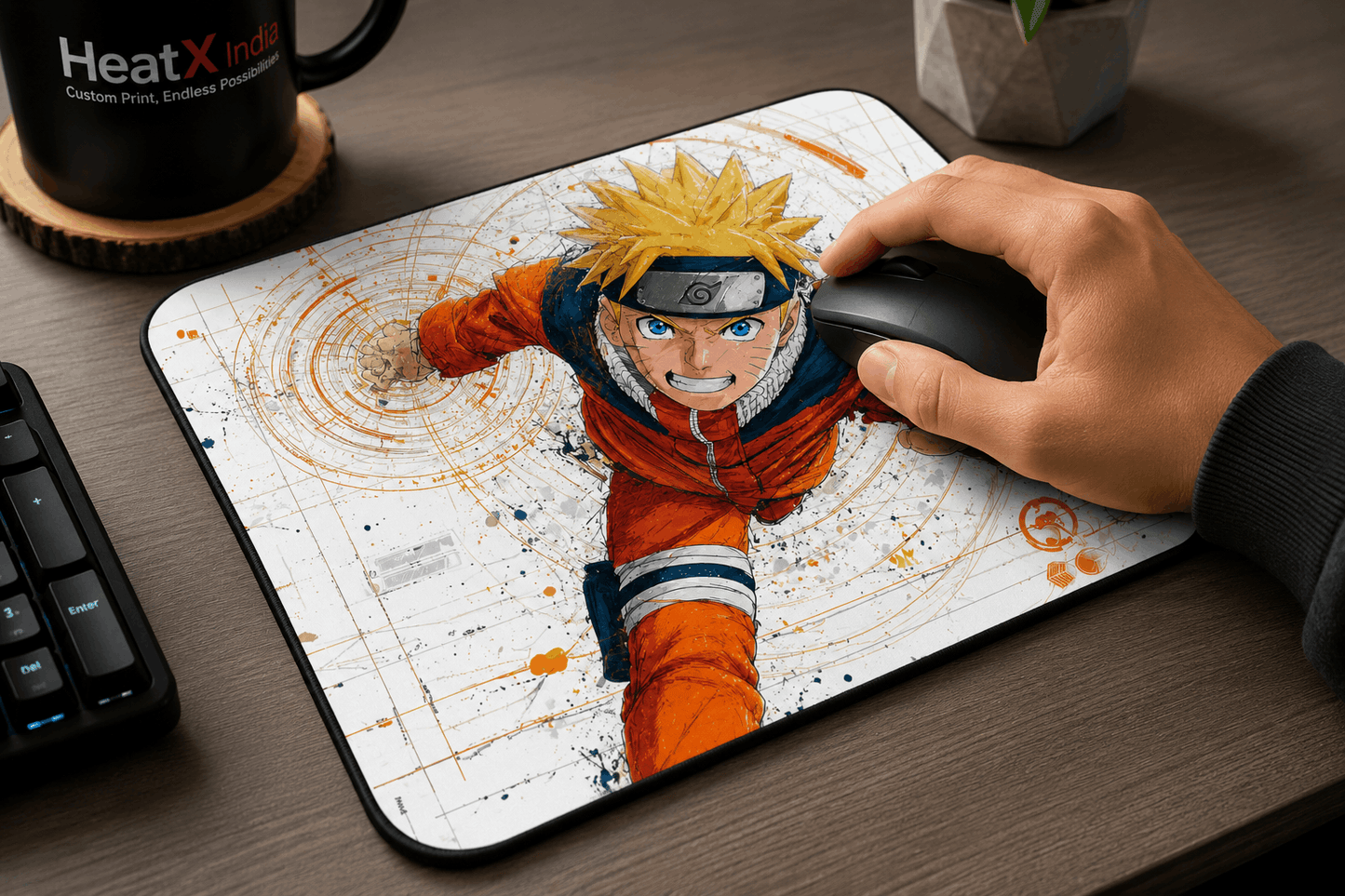 Naruto Uzumaki Mouse Pad | Premium Gaming Mouse Pad | HeatX India
