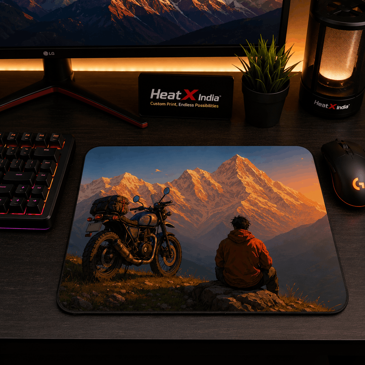 Premium Printed Gaming Mouse Pad | Mountain Bike Desk Mat | HeatX India