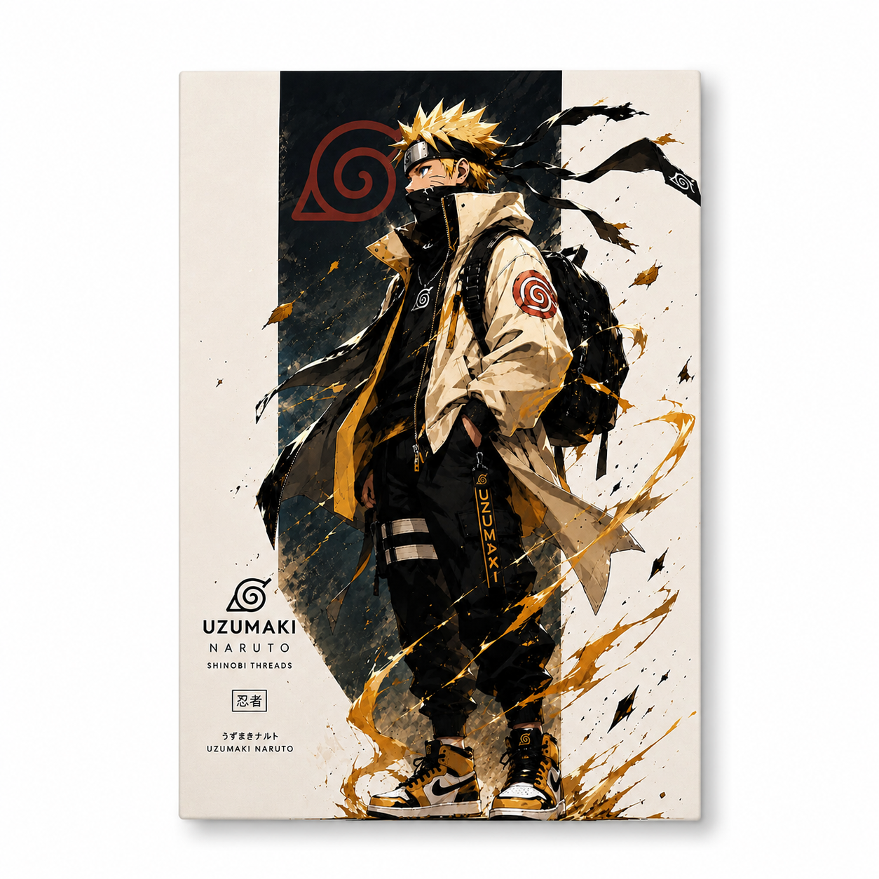 Naruto Uzumaki Anime Metal Wall Decor A4 Poster | HeatX India
